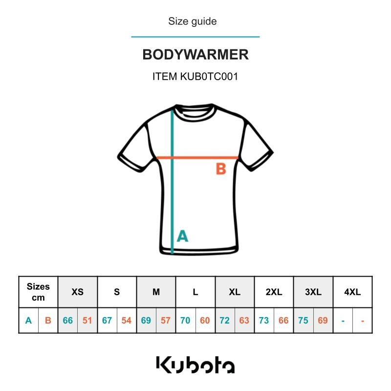 Officiële Kubota Shop | Kubota bodywarmer zonder mouwen oranje