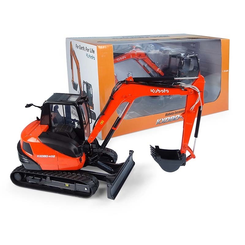Tienda Oficial Kubota | Maquetas Midi-pala Kubota KX080-4α2 (x5) (1:24)