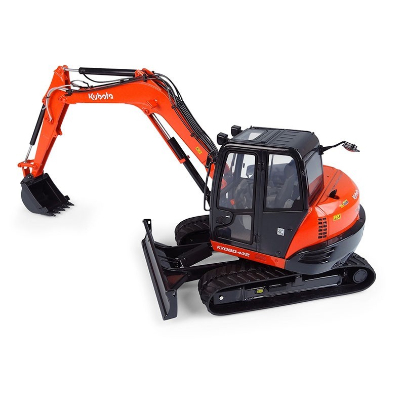 Negozio Ufficiale Kubota | Modellini Midi-escavatore Kubota KX080-4α2 (1:24) (x5)