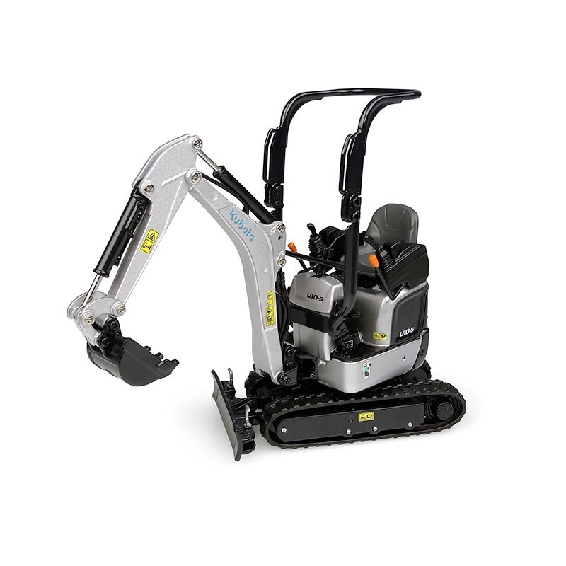 Boutique Officielle Kubota | Maquette Mini-pelle Kubota U10-5 Silver (édition limitée) (1:24)