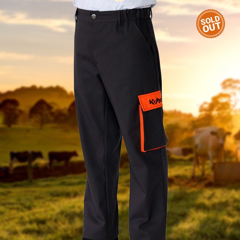 Tienda Oficial Kubota | Pantalones de trabajo Kubota gris antracita y naranja