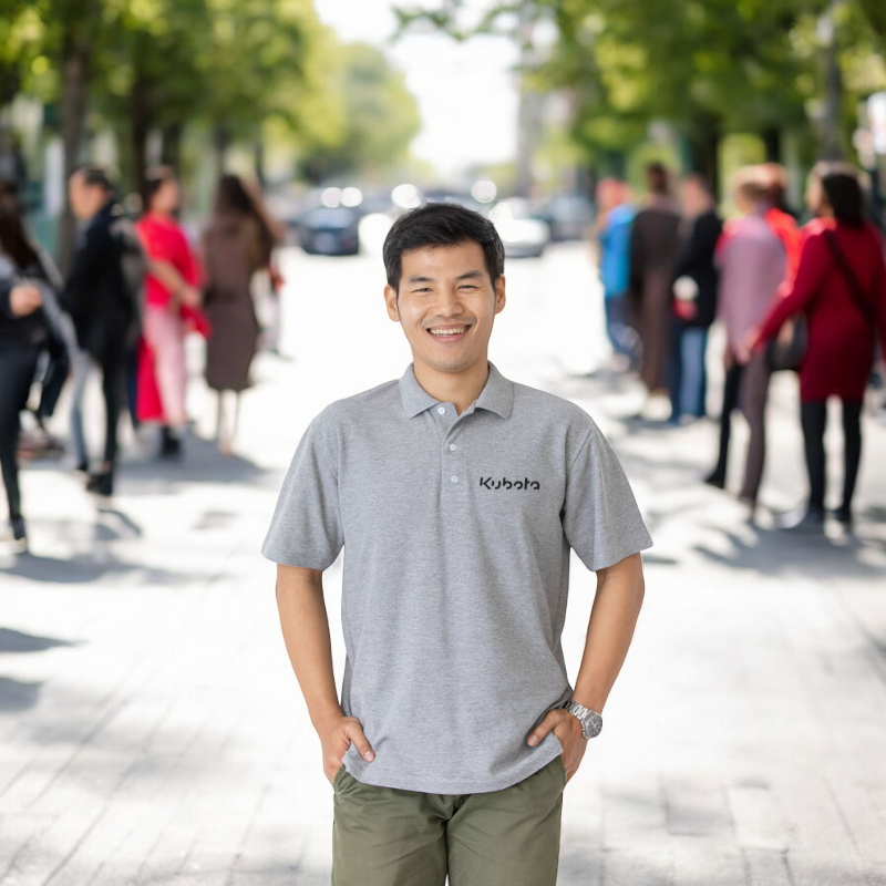 Kubota Online Shop | Kubota men’s grey polo