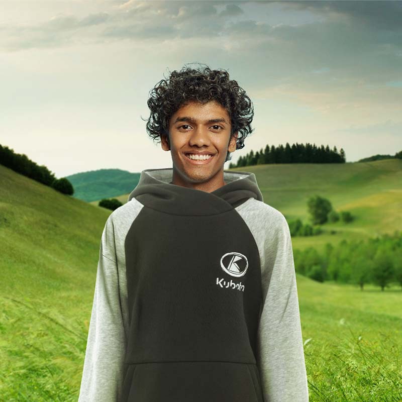 Negozio Ufficiale Kubota | Felpa con cappuccio Kubota bambino