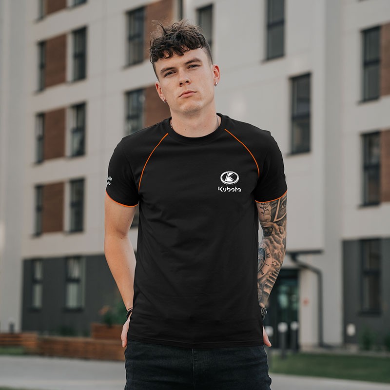 Officiële Kubota Shop | T-shirt Kubota heren zwart