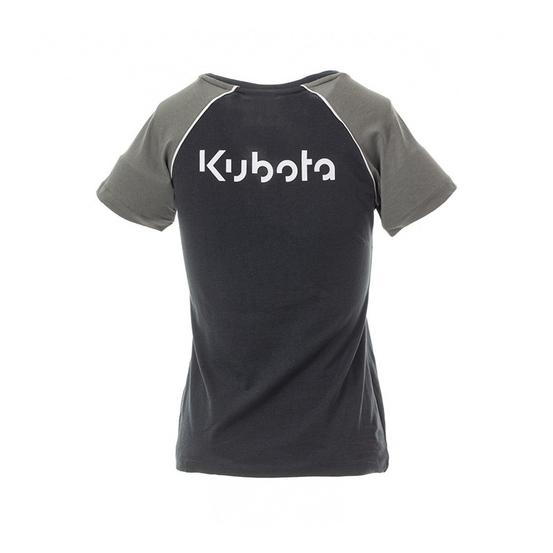 Negozio Ufficiale Kubota | T-shirt Kubota donna grigio scuro e chiaro