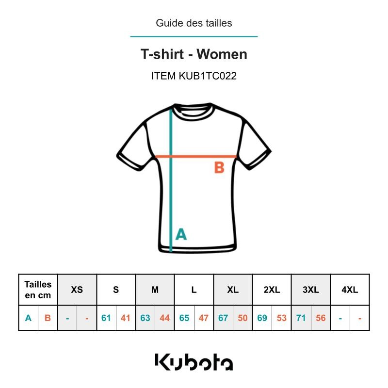 Negozio Ufficiale Kubota | T-shirt Kubota donna grigio scuro e chiaro