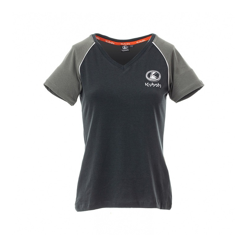 Negozio Ufficiale Kubota | T-shirt Kubota donna grigio scuro e chiaro