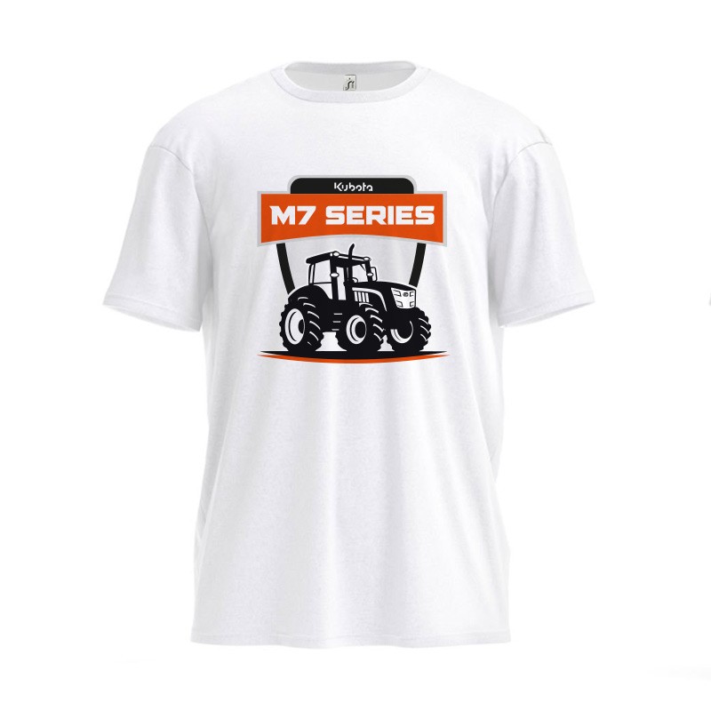 Officiële Kubota Shop | T-shirt Kubota heren wit M7-SERIES