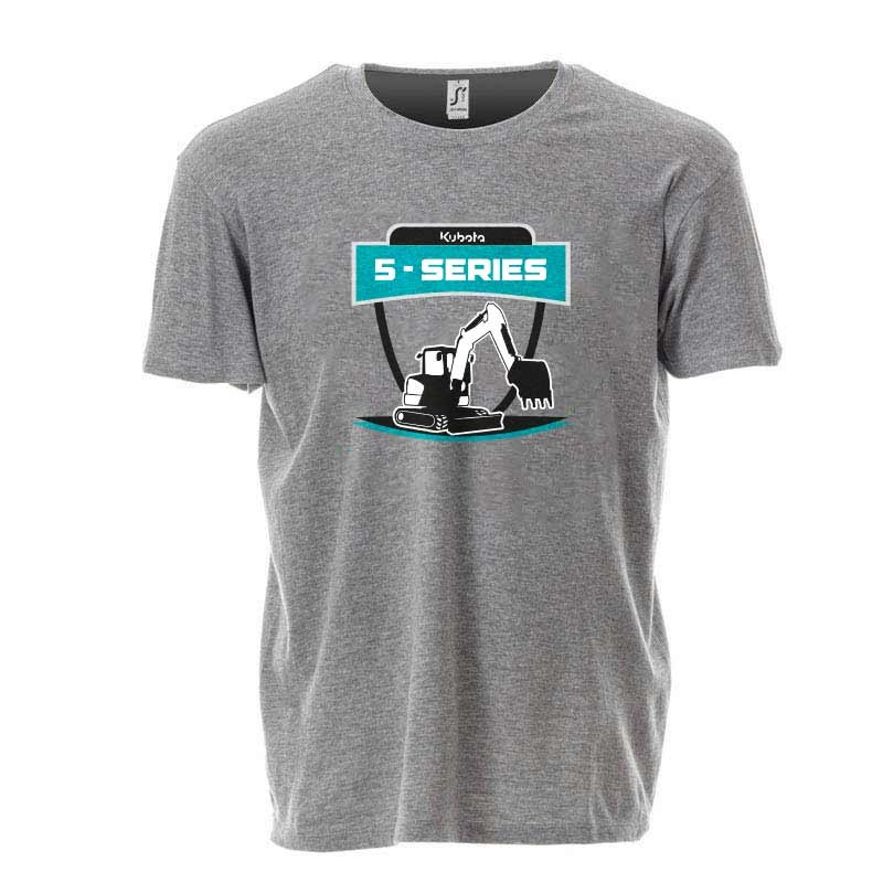 Offizieller Kubota Shop | T-shirt Kubota Herren grau 5-SERIES