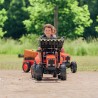 Offizieller Kubota Shop | Mini Kubota Baggerlader für kinder M135GX + Schaufel + Anhänger