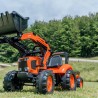 Offizieller Kubota Shop | Mini Kubota Baggerlader für kinder M135GX + Schaufel + Anhänger