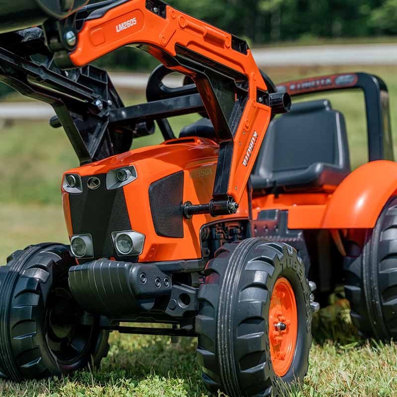 Boutique Officielle Kubota | Mini tractopelle Kubota pour enfant M135GX + pelle + remorque 