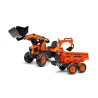 Negozio Ufficiale Kubota | Mini escavatore Kubota M135GX a pedale per bambini + escavatore + rimorchio