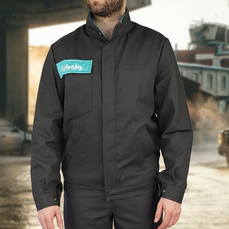 Offizieller Kubota Shop | Kubota Arbeitsjacke schwarz und blau