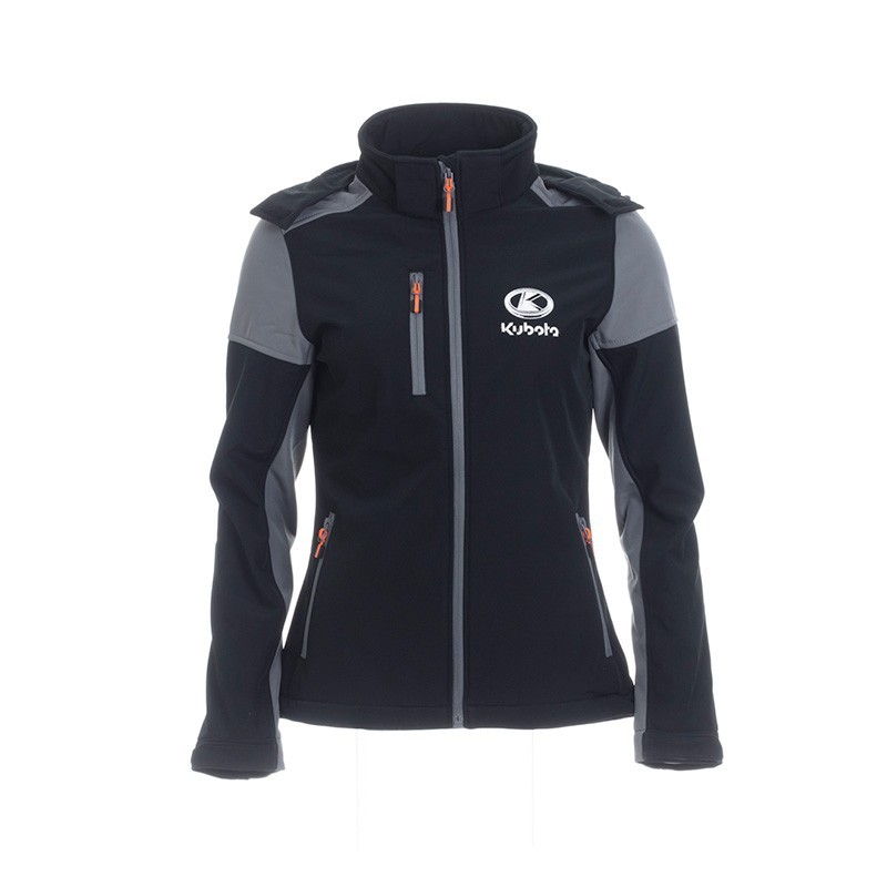 Kubota Online Shop | Kubota women's black and orange softshell jacket