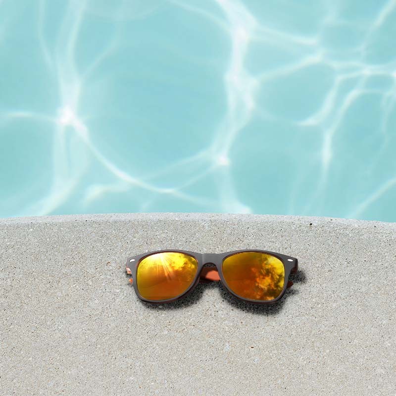 Official Kubota Store | Kubota Sunglasses black and orange