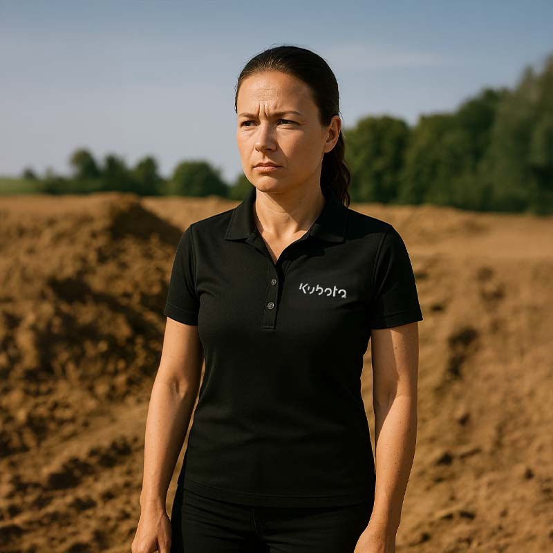 Boutique Officielle Kubota | Polo Kubota femme noir Premium