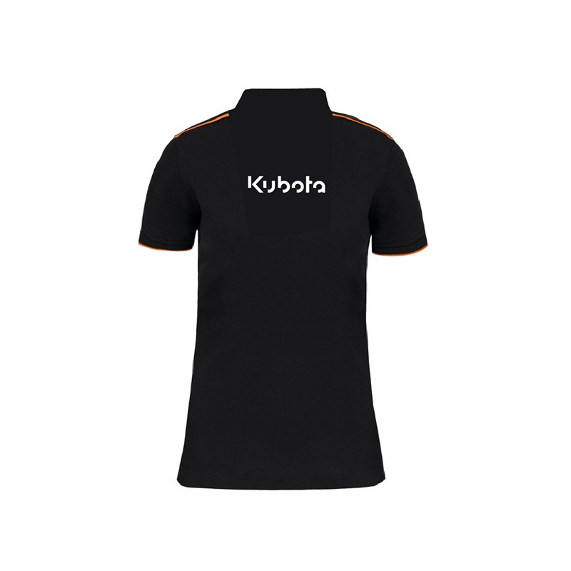 Negozio Ufficiale Kubota | Polo da donna Kubota nera e arancione