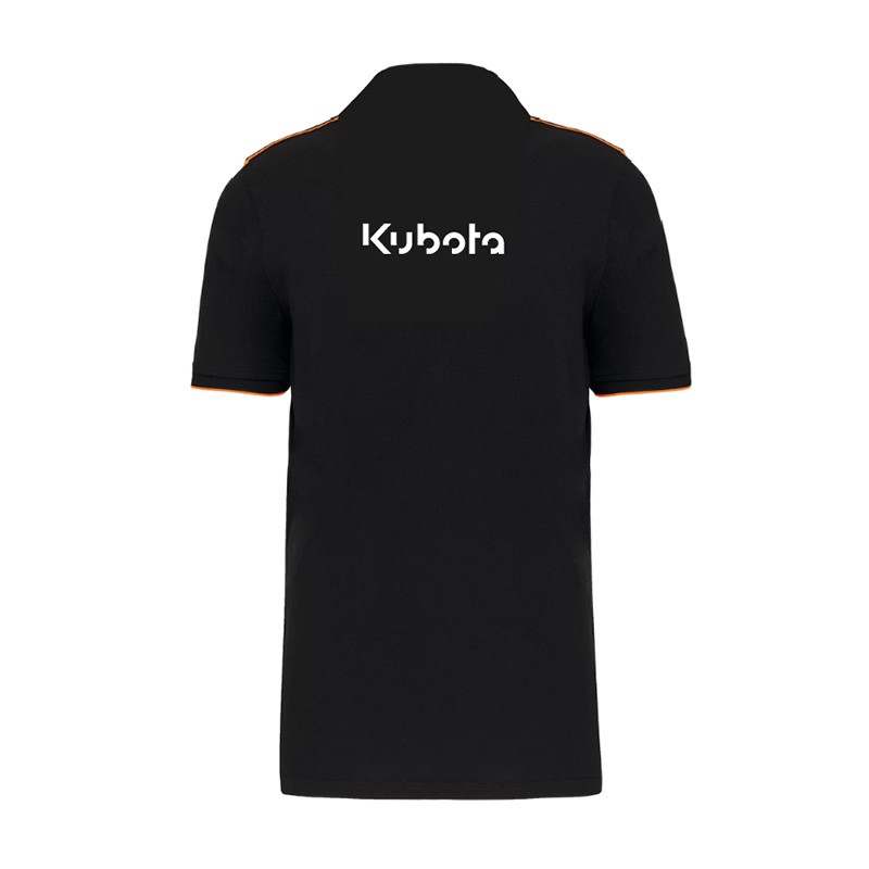 Official Kubota Store | Kubota men's polo shirt, black and orange