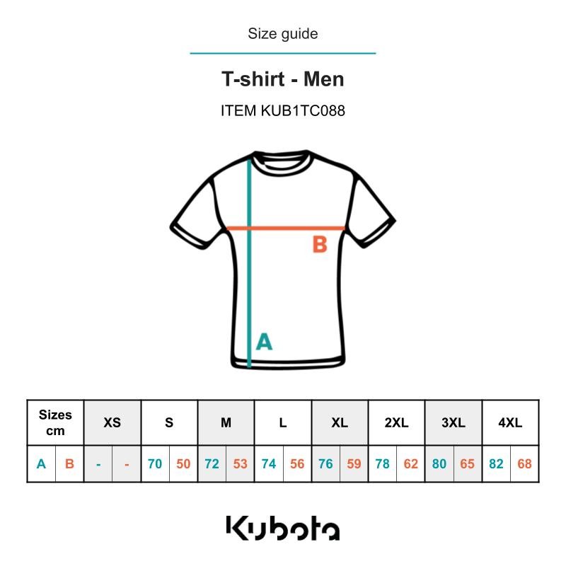 Negozio Ufficiale Kubota | T‑shirt Kubota uomo nero e arancio