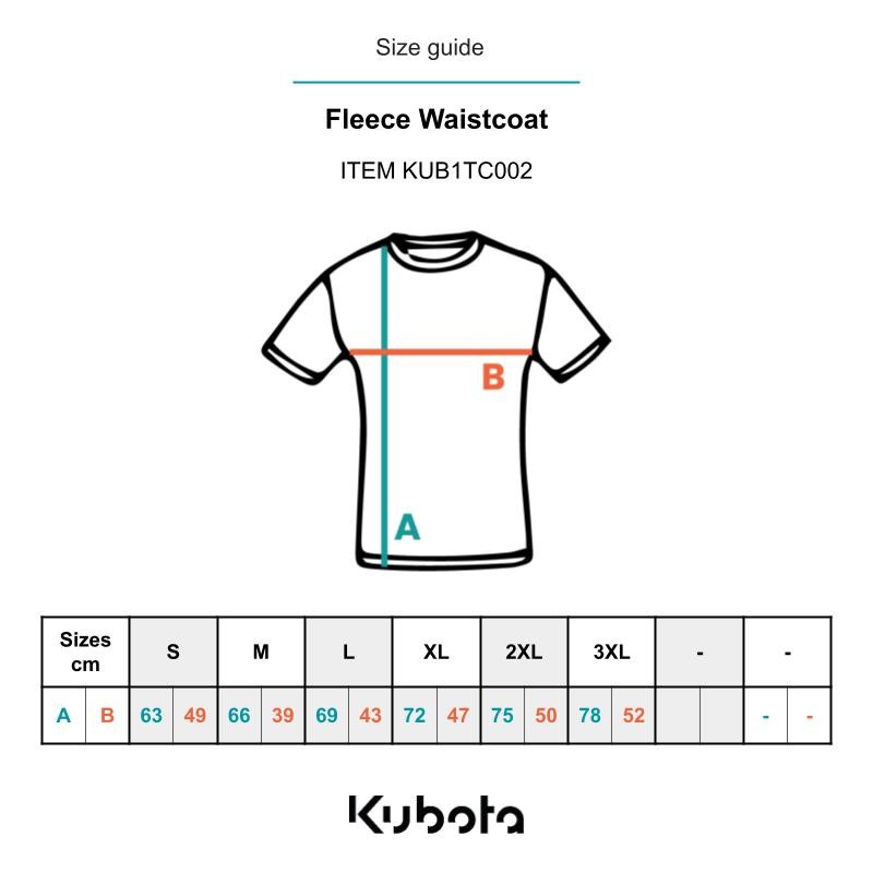 Kubota Online Shop | Kubota black fleece waistcoat