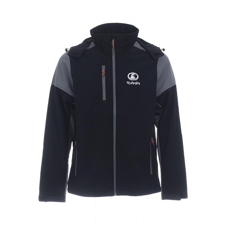 Officiële Kubota Shop | Kubota softshell jas heren zwart en oranje